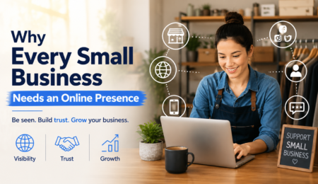 Why every small business needs an online presence to attract customers, build trust, and grow through digital marketing.