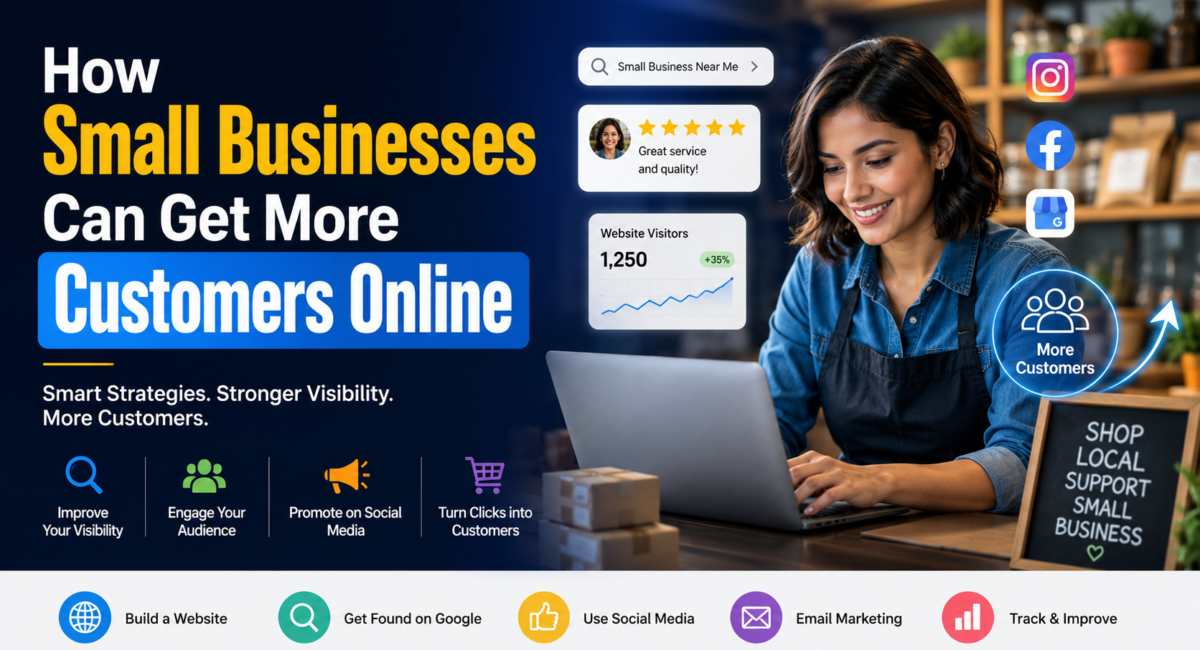 How Small Businesses Can Get More Customers Online