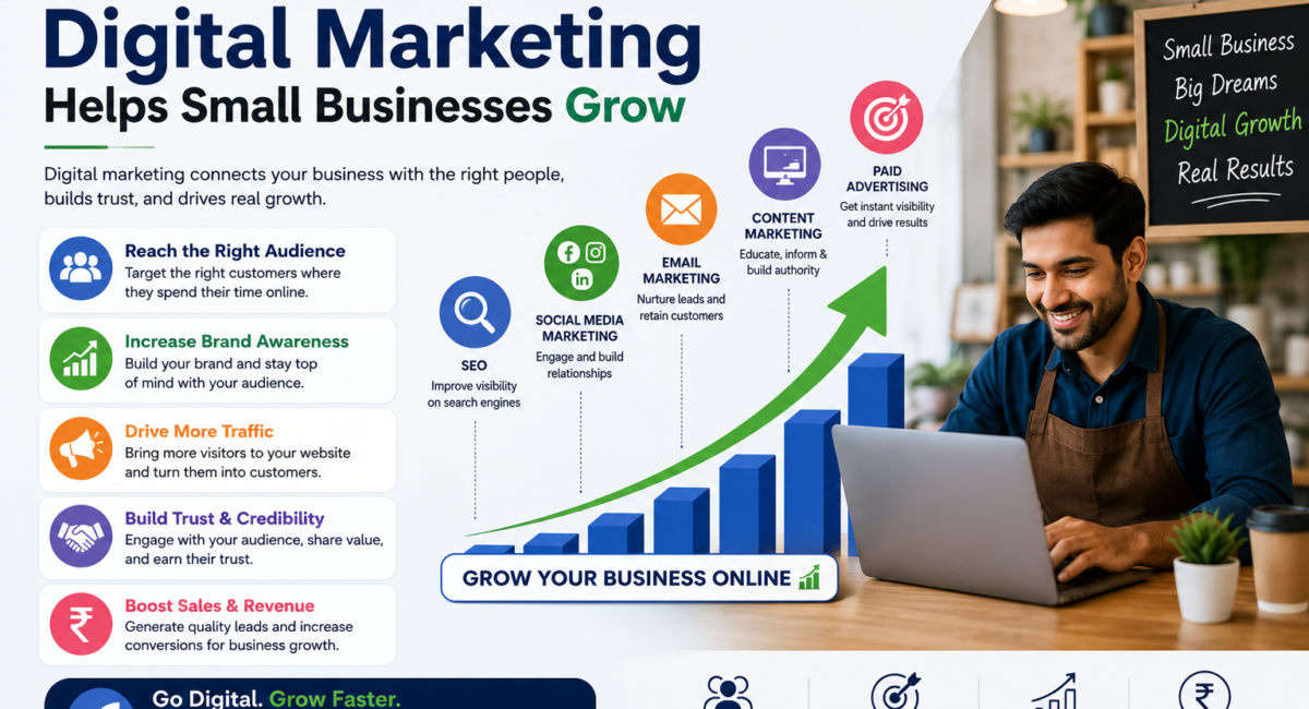 How Digital Marketing Helps Small Businesses Grow